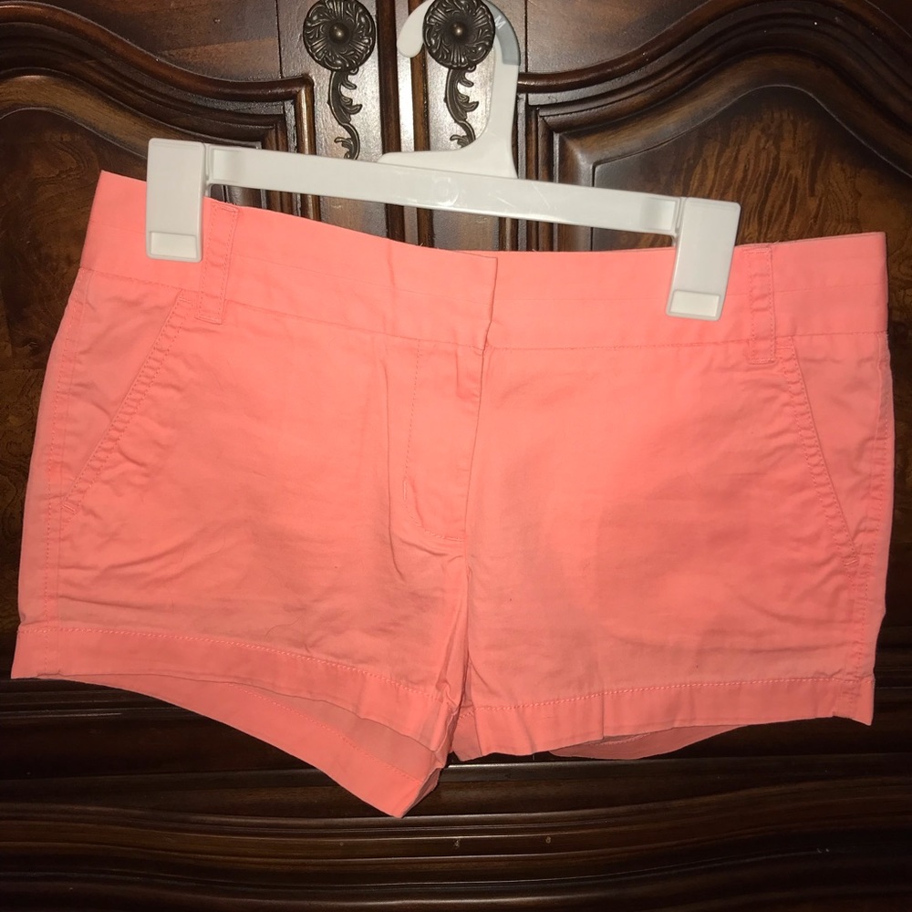 J. Crew Factory light neon pink “broken in chinos”
